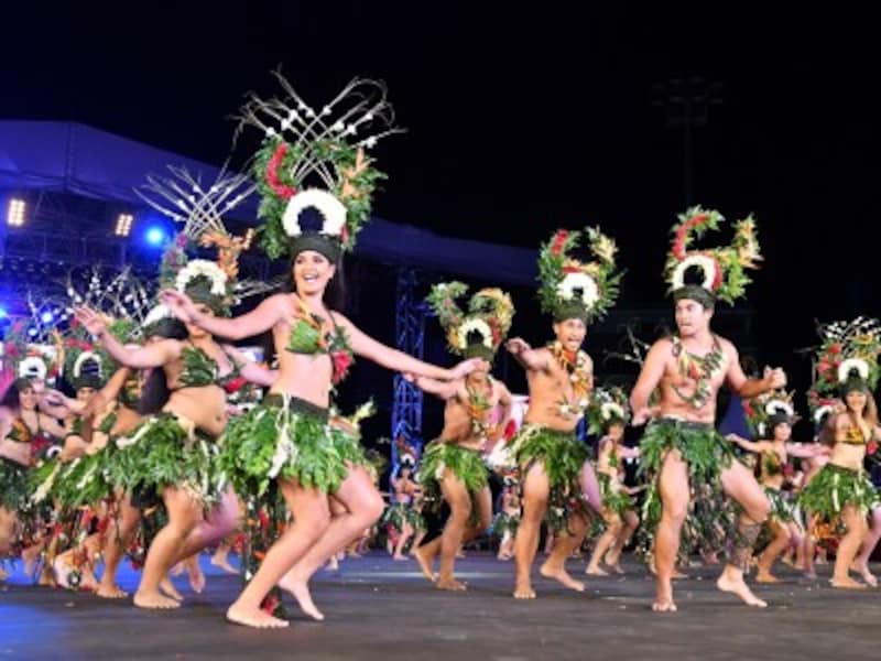 最高レベルの本場タヒチアンダンスが観られるイベント「ヘイヴァ・イ・タヒチ」（写真は2019年）
