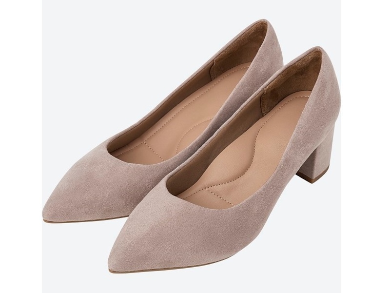 コンフィールタッチチャンキーヒールパンプス