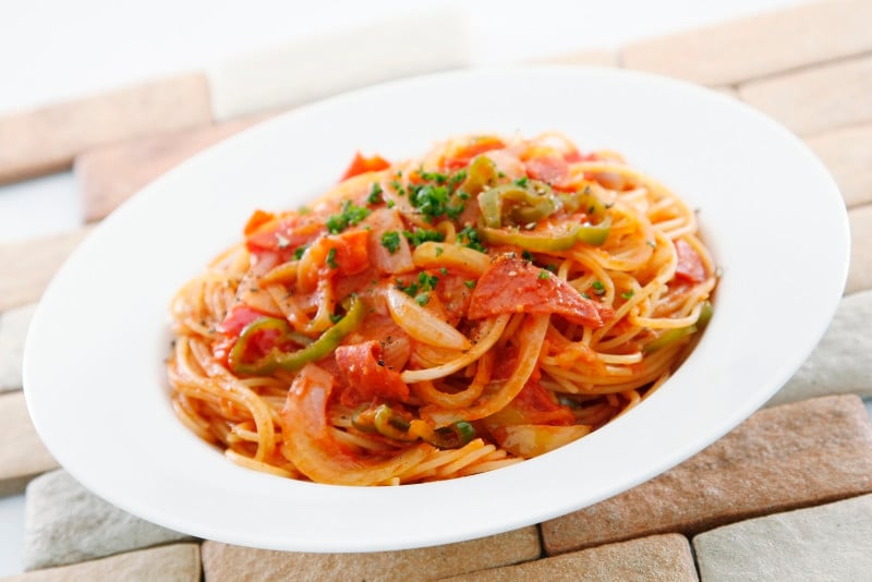 ナポリタンはなかなかの曲者。洗うのに苦労することも。