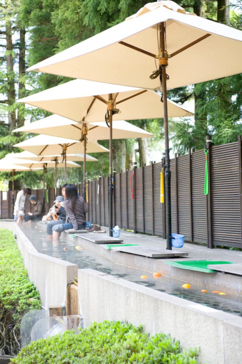 箱根ひとり旅の観光スポット:足湯