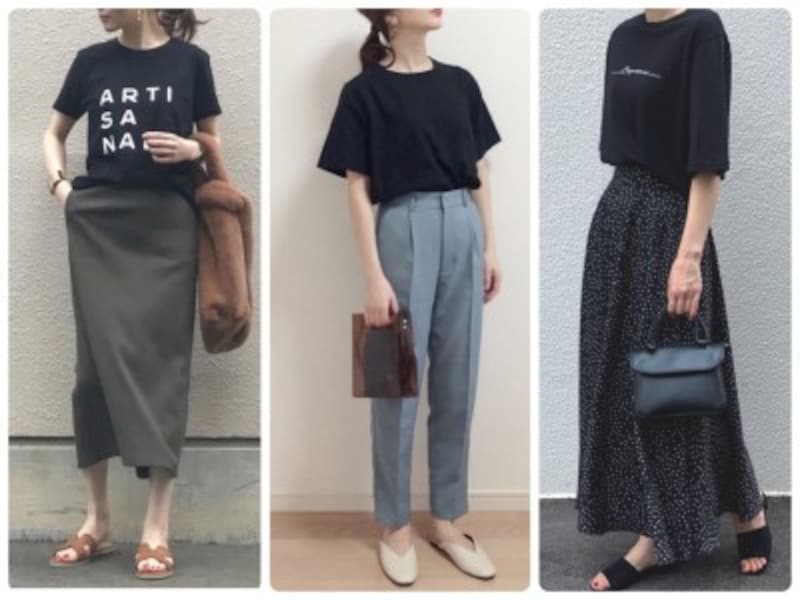 着る服に迷う残暑 秋を乗り切る 大人の黒tコーデのコツ レディースファッション All About