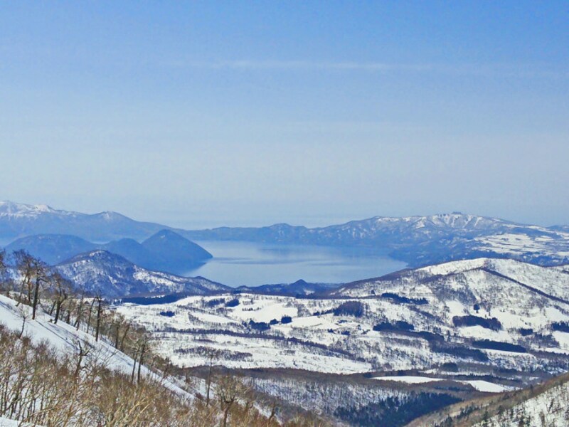 北海道の絶景パワースポット冬・洞爺湖も見える