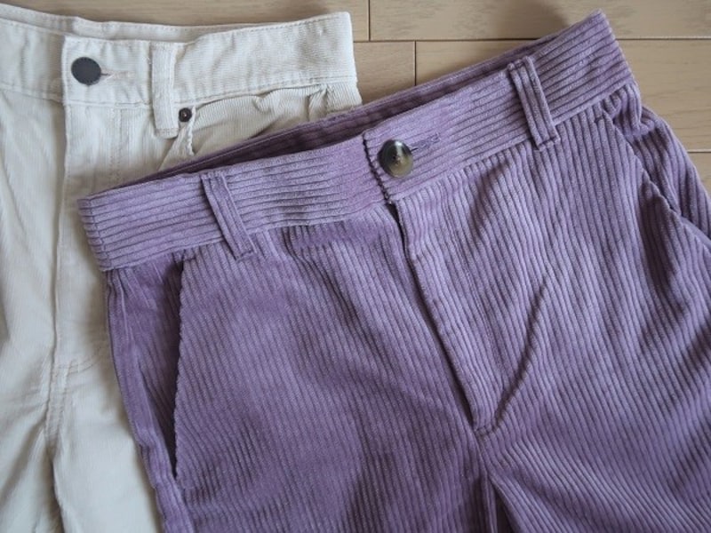 昨年バージョンよりもざっくりした太い畝のコーデュロイがポイント