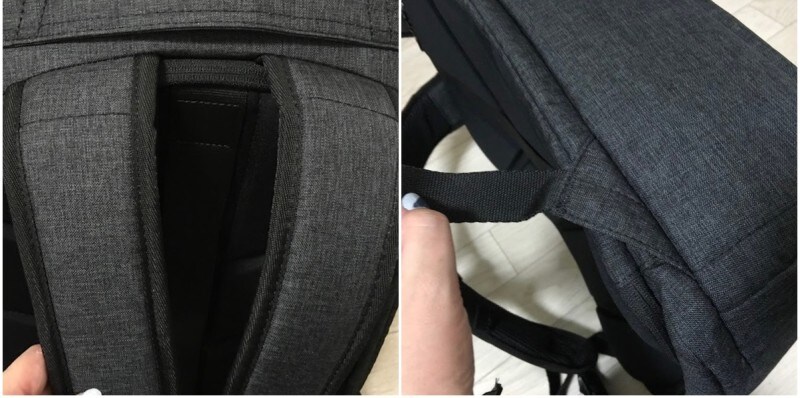 重さを感じづらい設計になっているかわるビジネスリュック
