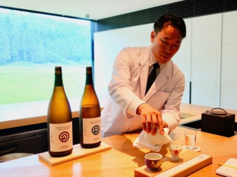 テイスティングルーム「杜庵」での飲み比べ