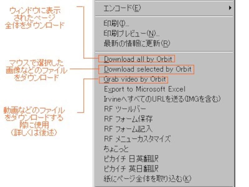 インターネットエクスプローラのマウス右クリック