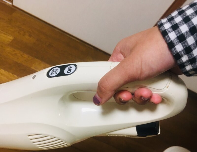 グリップの部分が握りやすいのがお気に入り