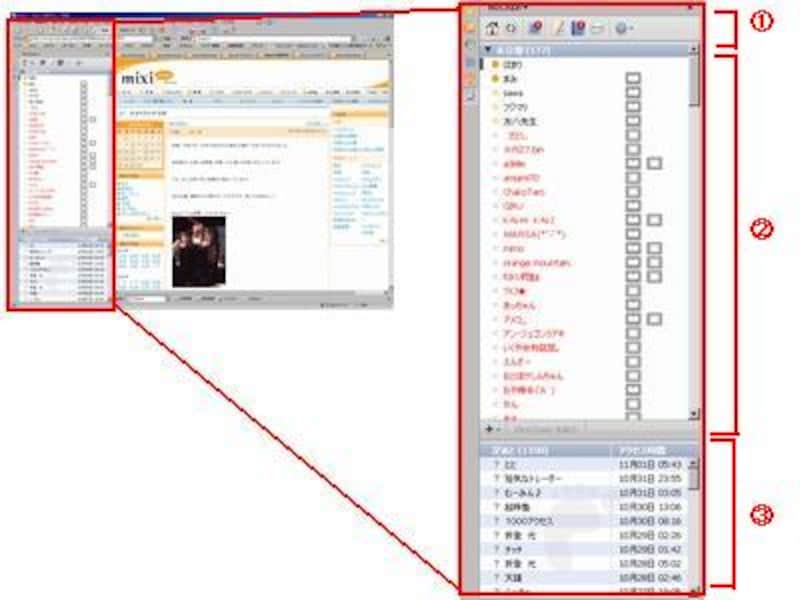 「MixChain」表示画面