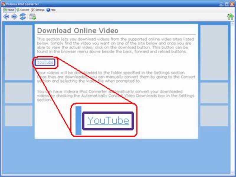 YouTubeへのアクセスリンク