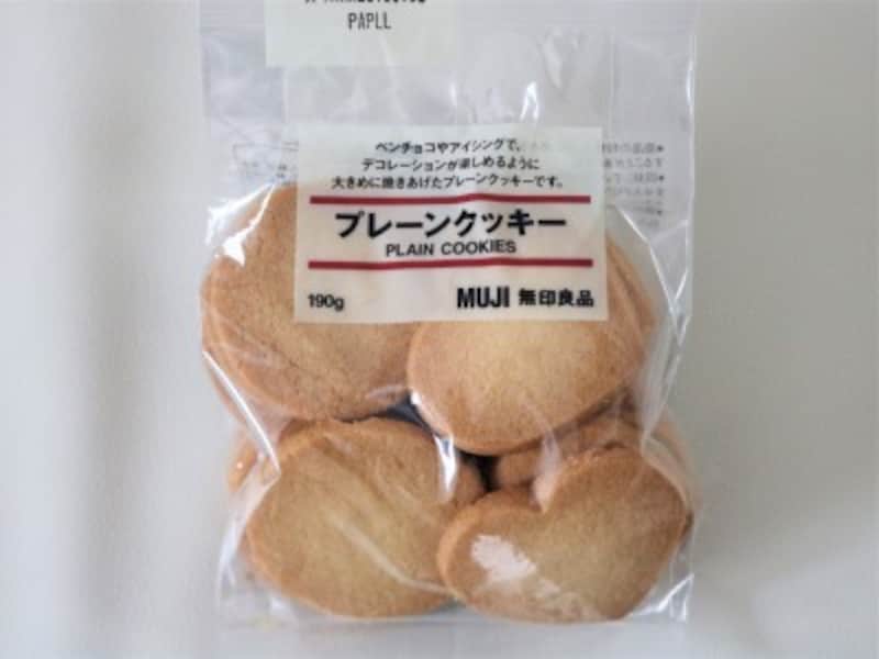 無印良品のプレーンクッキーはアイシングクッキー作りに最適です。