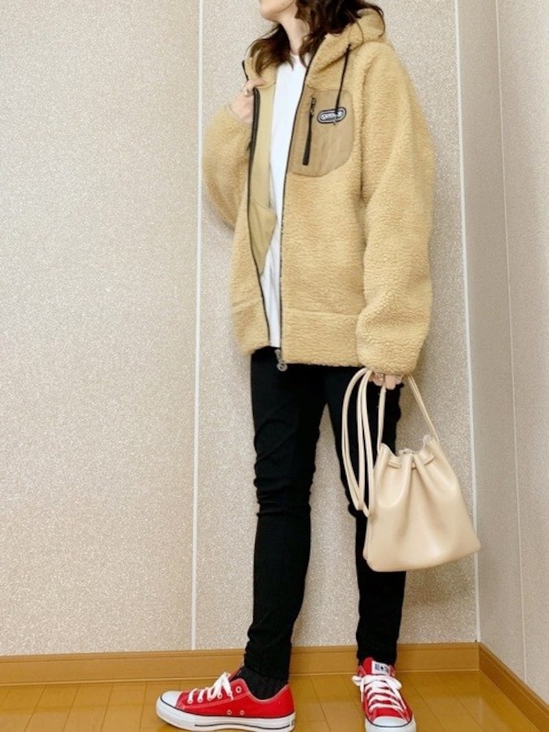 トレンドのボアアウターもしまむら価格なら気軽にトライできる 出典:WEAR