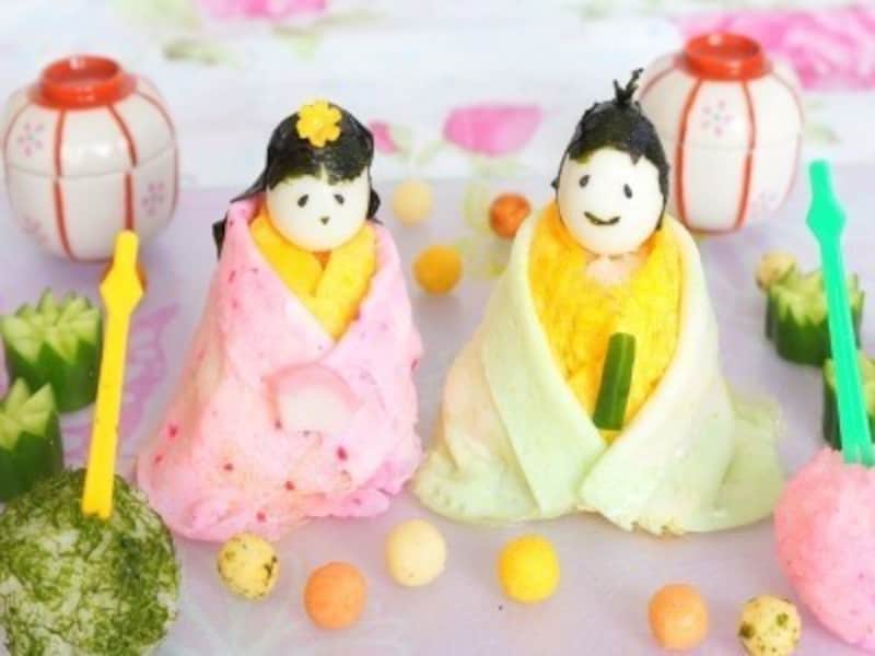 ひな祭り 製作・雛祭り工作・手作り雛人形・ひな祭りメニュー・ちらし寿司・雛人形寿司・おひな様　寿司