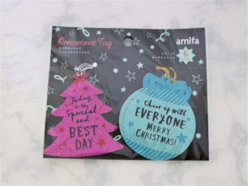 セリア・オーナメントタグ ツインクルクリスマス