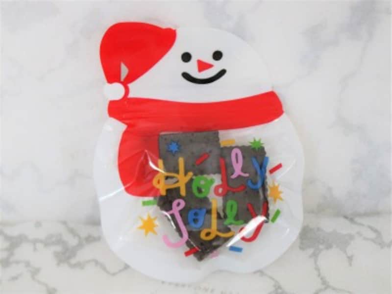 ダイソー・ジッパー付きバッグ（雪だるま）