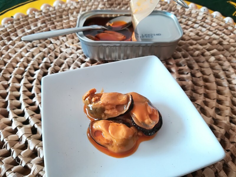 お皿入りムール貝