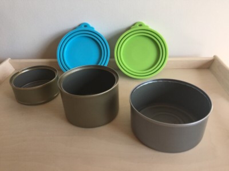 猫缶カバーと空き缶