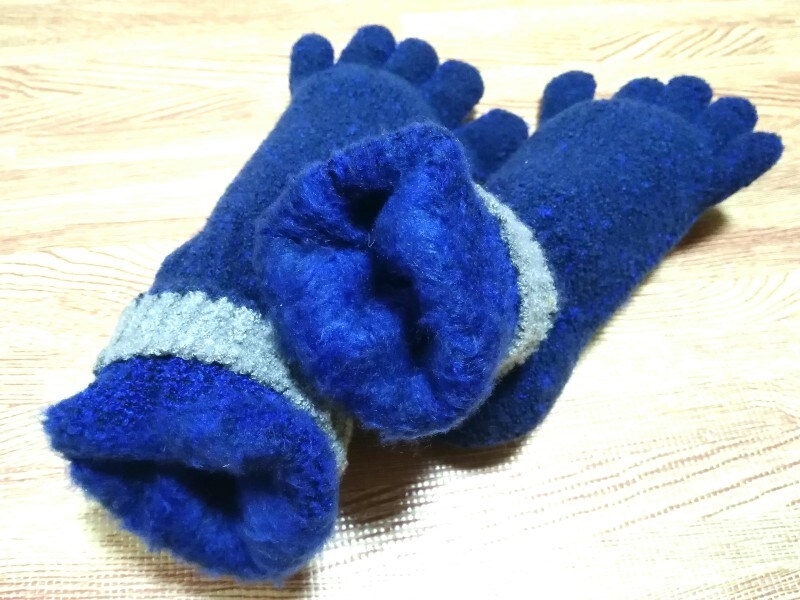 裏を返してみると、ふんわり裏起毛で温かいです