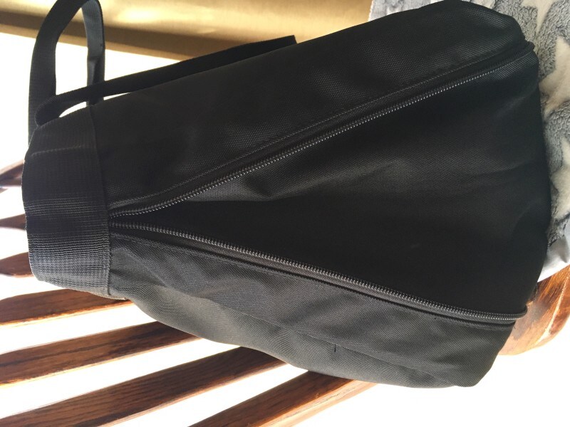 荷物の量で広げられる　撥水　トートバッグ　