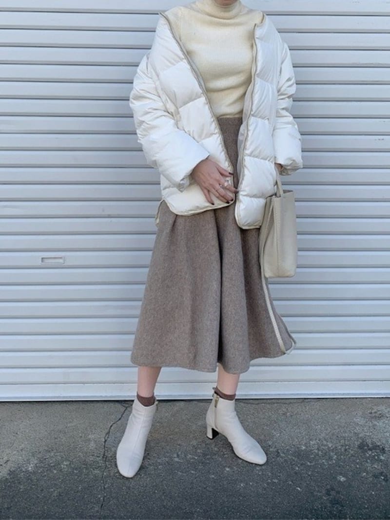 おしゃれの鮮度が上がる白ダウンも一押し　出典：WEAR