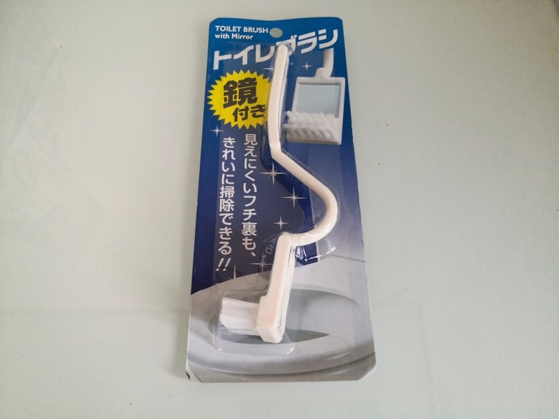 100均キャン★ドゥのトイレブラシ鏡付き