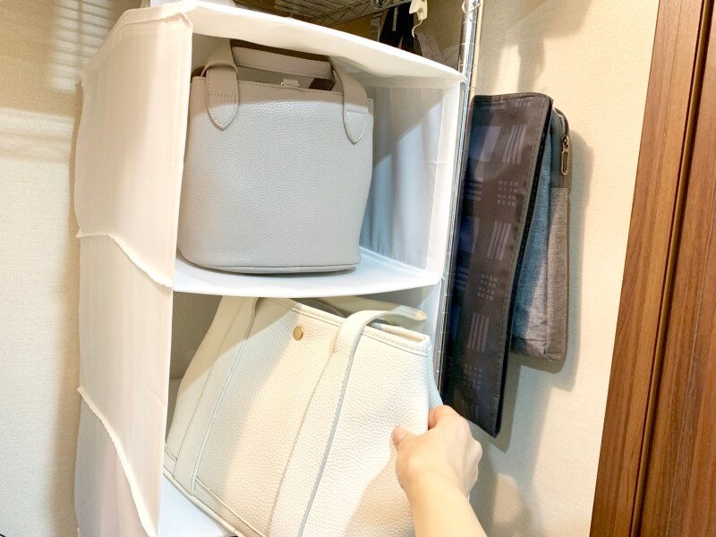 写真はIKEAのSKUBB（スクッブ）収納6コンパートメントを使用