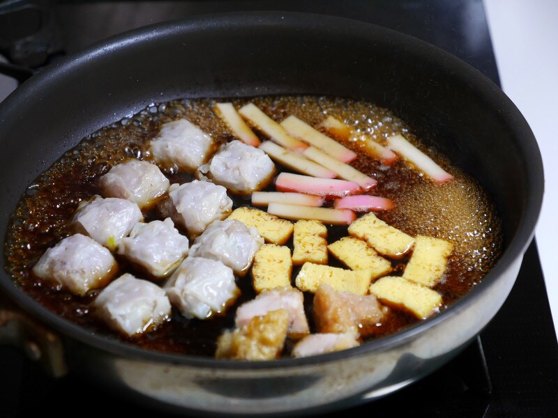 煮汁は薄味にしておくのがコツ