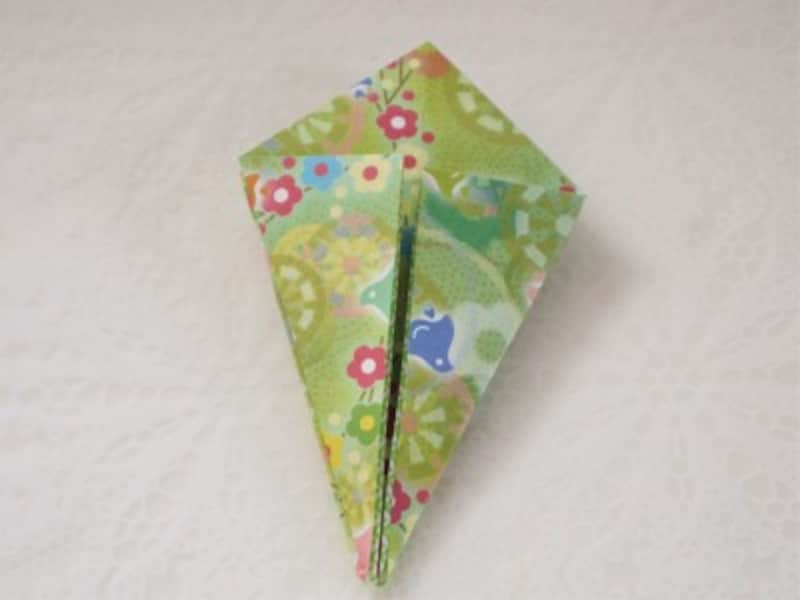 前後左右同じように折ります。