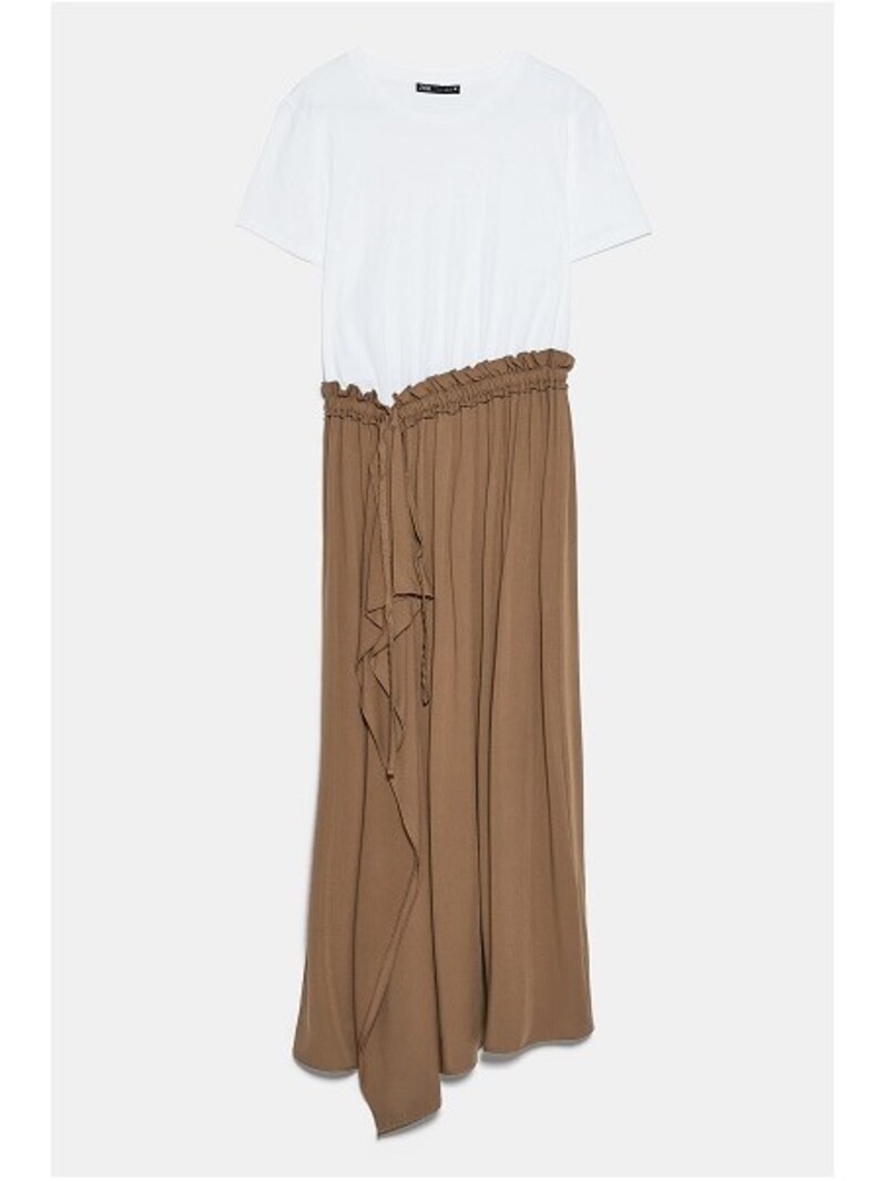 ZARA コンビ素材ワンピース 4590円(税抜)