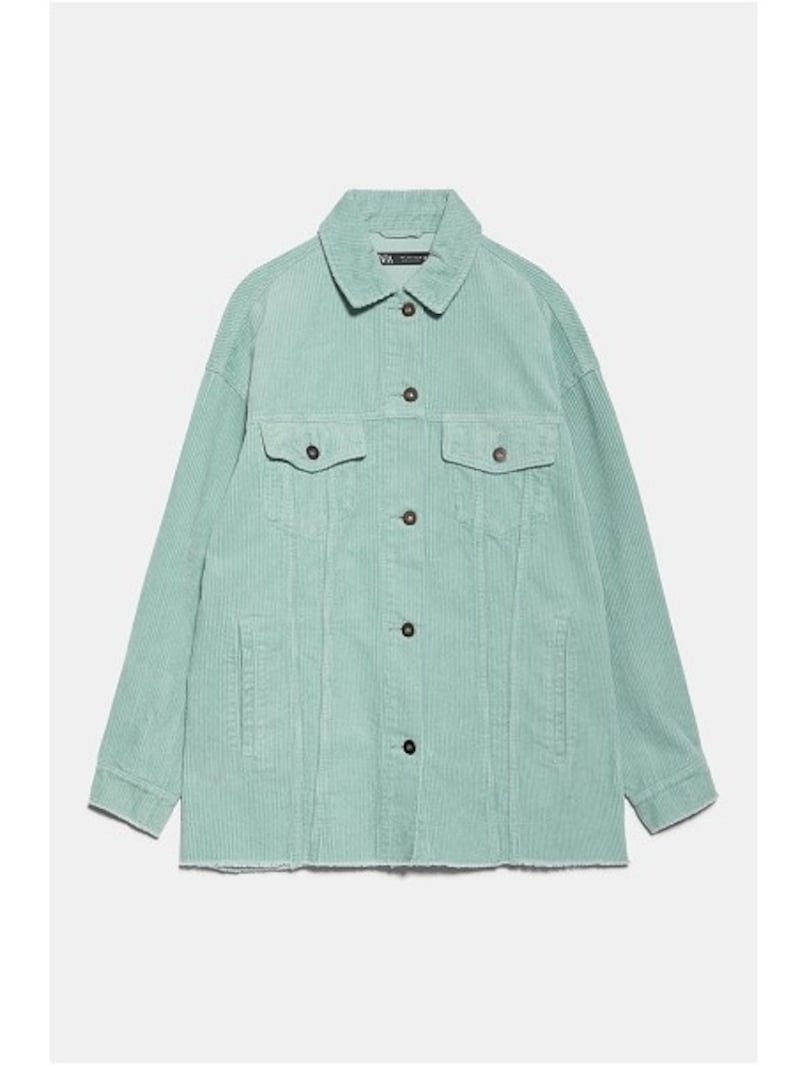 ZARA  ポケット付きコーデュロイ地シャツジャケット  5990円（税抜）