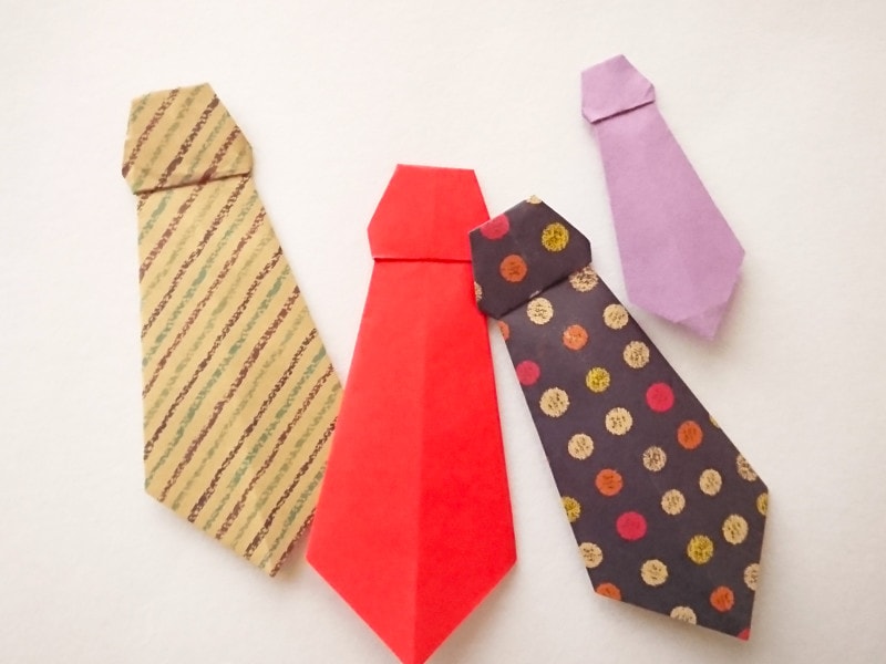 父の日 折り紙ネクタイ