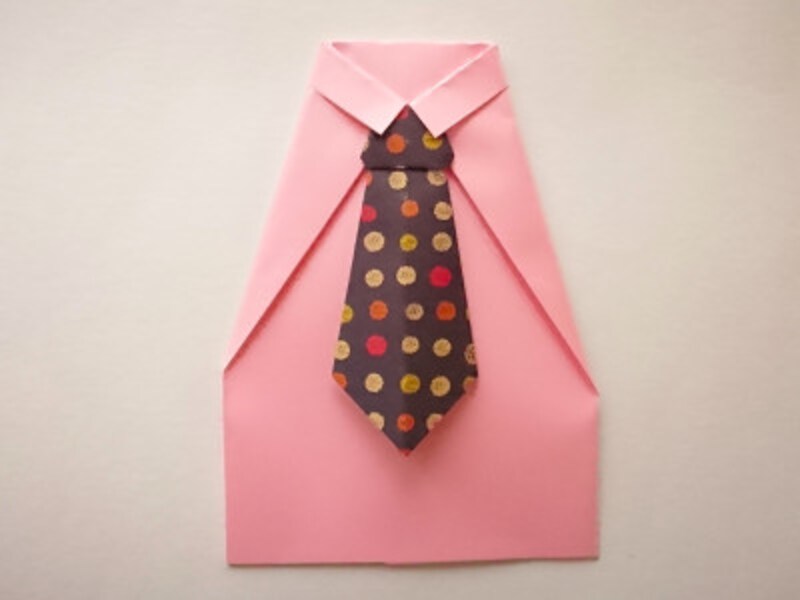 父の日の折り紙 ネクタイのプレゼント袋を手作りプレゼント 工作 自由研究 All About