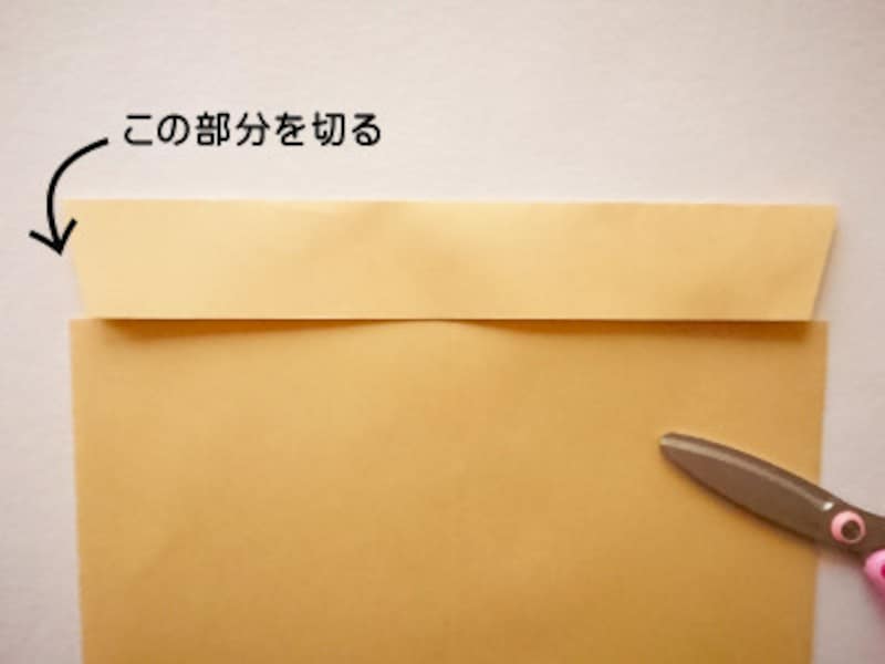 はみ出た部分を切る