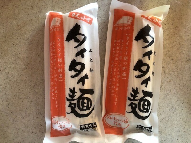 めん小町のタイタイ麺。ちなみにこれは旧パッケージ。