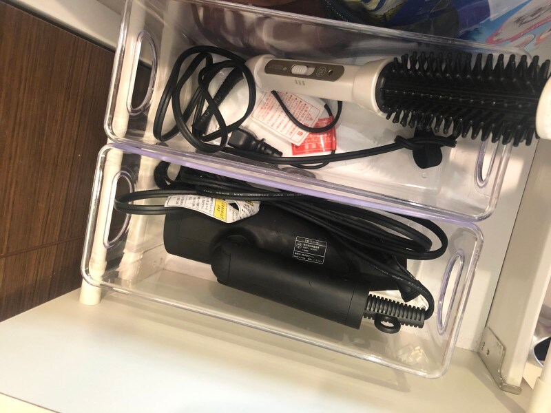 ニトリ,野菜庫・冷凍庫整理トレー(S),収納グッズ,ドライヤーの収納