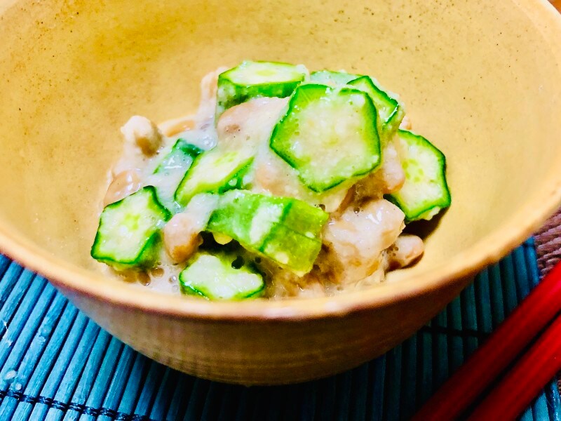 納豆オクラと混ぜるだけで１品に