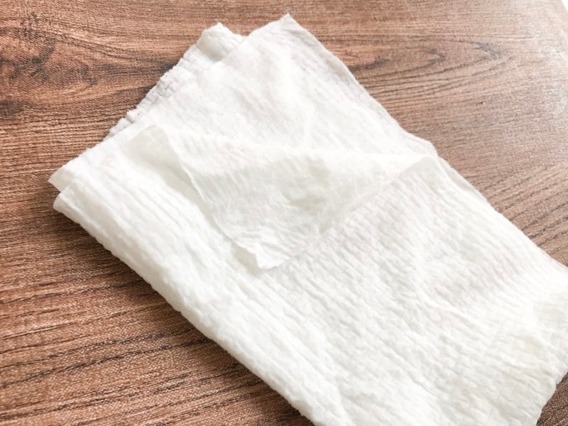 ダイソーグッドデザイン賞を受賞したダイソーのコンパクトタオル厚み