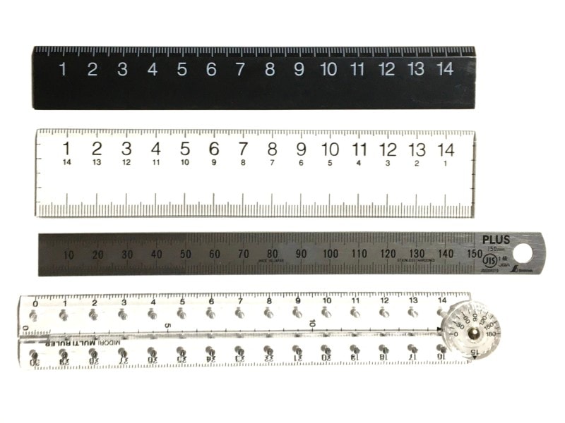 いろいろな長さ15センチの定規