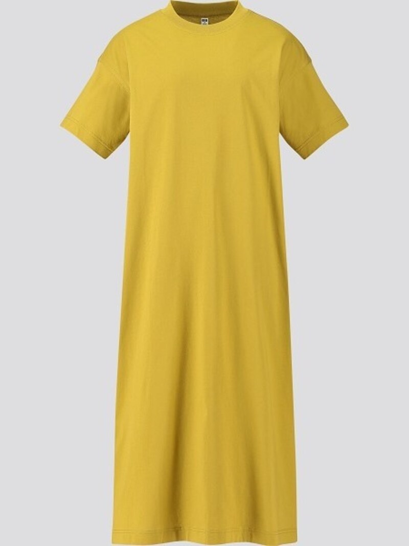 ユニクロ マーセライズコットンロングTワンピース 1990円(税抜)