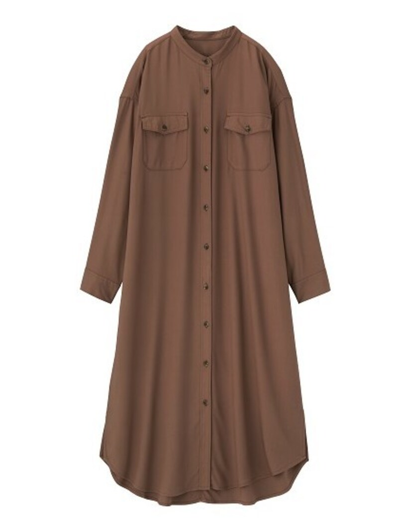 GU  バンドカラーシャツワンピース  2490円（税抜）