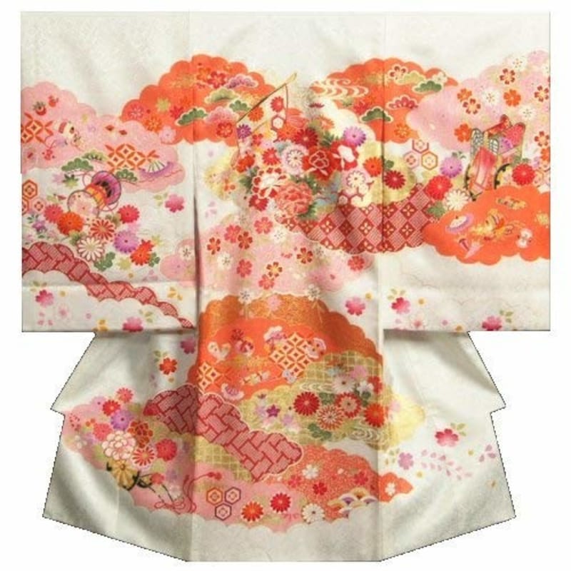 女の子 お宮参り 服装、祝い着 着物