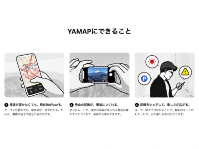 電波が届かなくても、現在地が一目でわかります