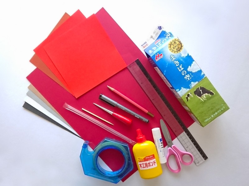 オオカミのしかけ貯金箱の材料