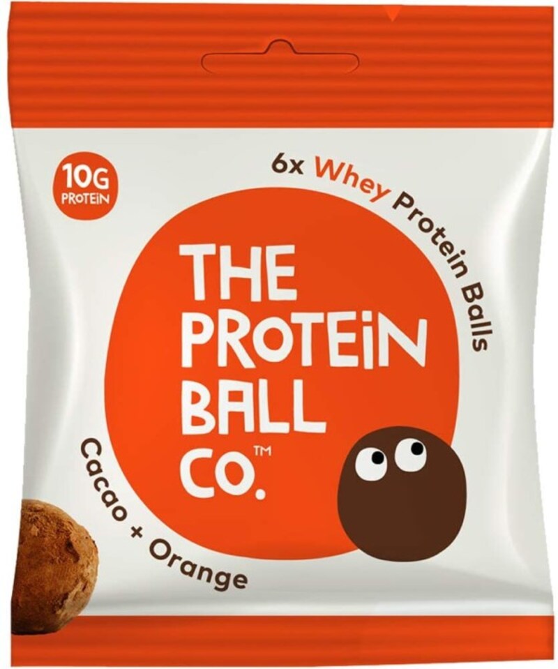 ホエイプロテインボール カカオ オレンジ：タンパク質10ｇ/156cal　価格388円（税込）