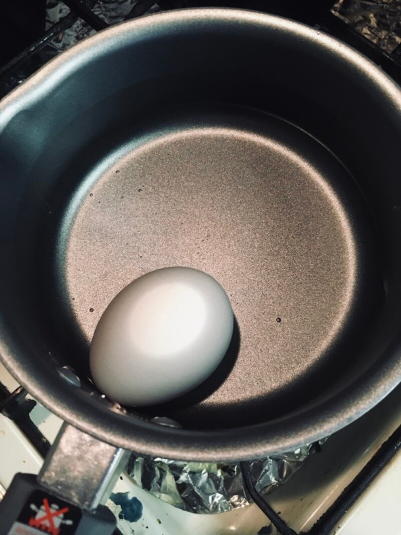 卵は2,3個ゆでられる