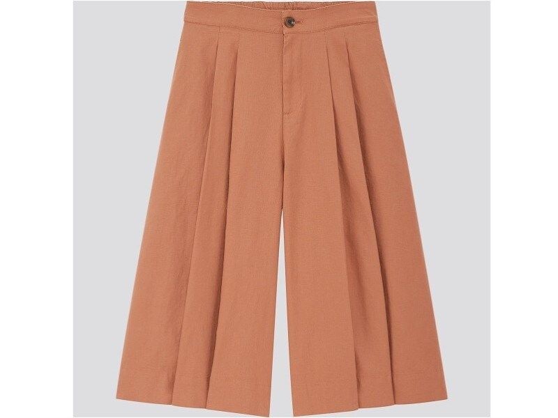 ユニクロ リネンコットンワイドクロップドパンツ 2990円(税抜)