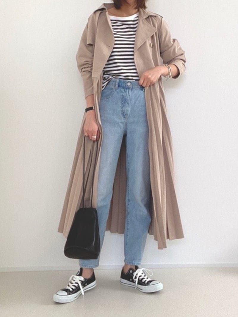 スラウチテーパードアンクルジーンズ(リラックステーパード・丈長め70㎝)