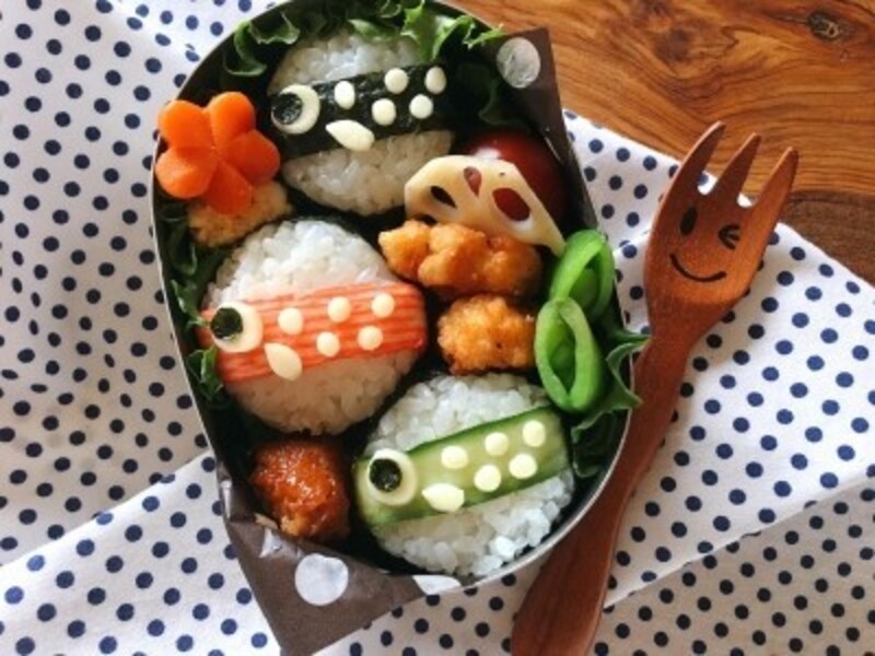 鯉のぼりレシピ・料理　鯉のぼりにぎり