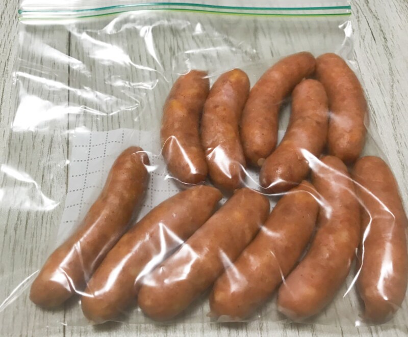 ウインナー、ソーセージの冷凍方法