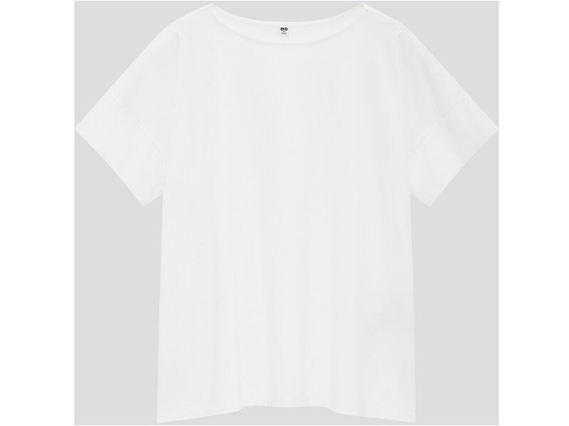 ユニクロ　マーセライズコットンボートネックT　1500円（税抜）