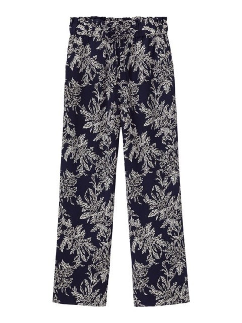 GU  フラワープリントストレートパンツ  1990円(税抜)